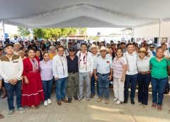 Inaugura Salomón Jara rehabilitación del sistema de agua potable en Santa María Tonameca