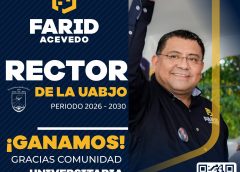 Gana Farid Acevedo López la elección a la rectoría de la UABJO