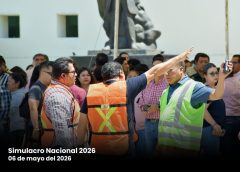 Participa Congreso de Oaxaca en el Primer Simulacro Nacional 2026 para fortalecer la cultura de la prevención