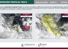 Debido a la tormenta tropical Boris, se pronostican lluvias torrenciales en zonas de Guerrero y Oaxaca
