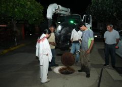 Refuerza Xoxocotlán desazolve y limpieza en la red de drenaje sanitario