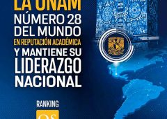 La UNAM se mantiene como la mejor universidad de México en el QS World University Ranking 2027