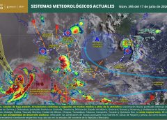 Se mantendrán condiciones para lluvias y tormentas aisladas en Oaxaca