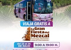 Facilita BinniBus transporte gratuito hacia la Gran Fiesta del Mezcal en Santiago Matatlán