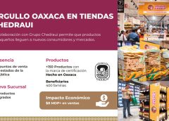 Productos 100 % oaxaqueños presentes en todo el país a través de tiendas Chedraui