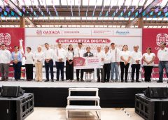 Garantiza Jara Cruz acceso a herramientas tecnológicas de comunidad bachiller y universitaria en Oaxaca