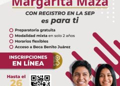 Continúa abierta inscripción al Bachillerato Margarita Maza en Xoxocotlán