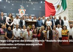 Entrega Congreso del Estado premio “Rodolfo Morales 2026” a destacados artistas oaxaqueños