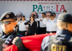 Participó Semovi en ceremonia de Izamiento de la Bandera Nacional por el Mes de la Patria