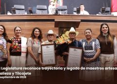 LXVI Legislatura reconoce trayectoria y legado de maestros artesanos de Jalieza y Tilcajete
