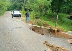 Atiende Gobierno Estatal derrumbes y afectaciones por lluvias en regiones