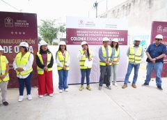 Entrega Xoxocotlán rehabilitación de la avenida Quinta Las Águilas